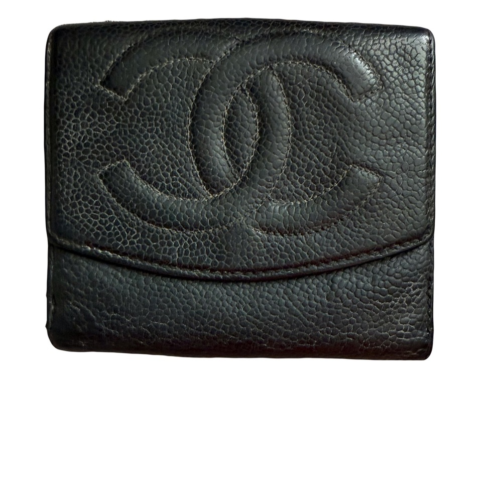 CHANEL Black Leather Wallet